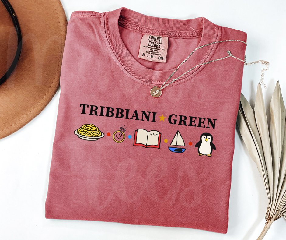 "Tribbiani-Green" Sarcastic Design Friends Inspired Unisex heavyweight t-shirt