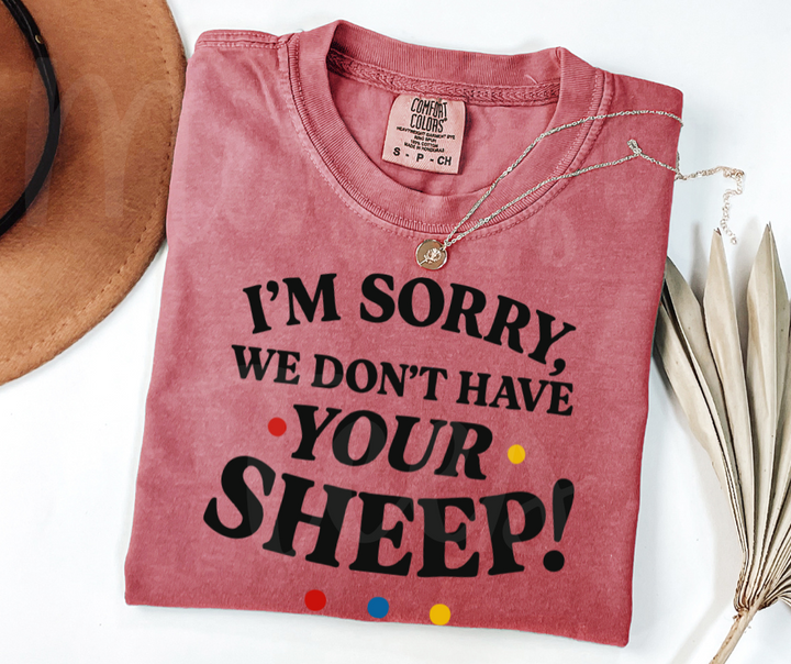 "Sheep" Sarcastic Design Friends Inspired Unisex heavyweight t-shirt