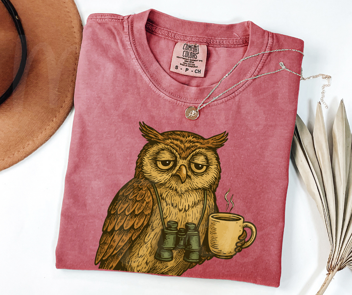 "Early Birder" Birdwatching Design Birds and Nature Inspired Unisex heavyweight t-shirt