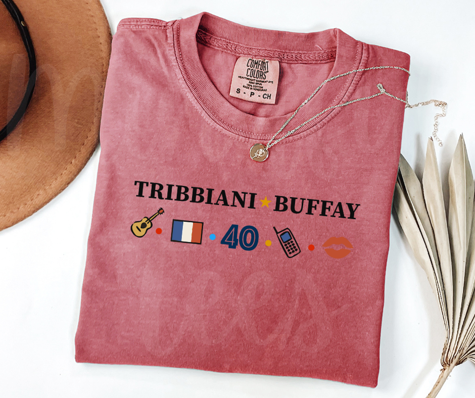"Tribbiani-Buffay" Sarcastic Design Friends Inspired Unisex heavyweight t-shirt
