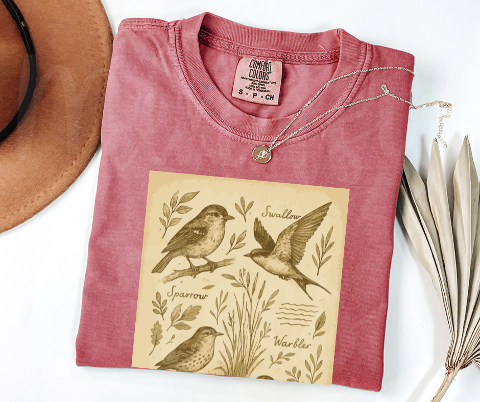 "Birdwatching Notebook" Birdwatching Design Birds and Nature Inspired Unisex heavyweight t-shirt