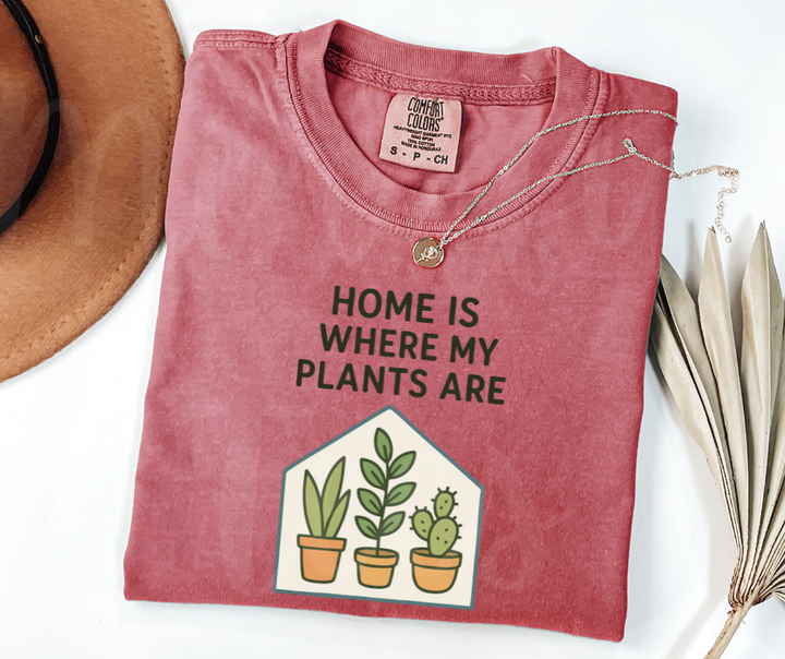 "Home" Funny Plant Lover Tee Design Unisex heavyweight t-shirt