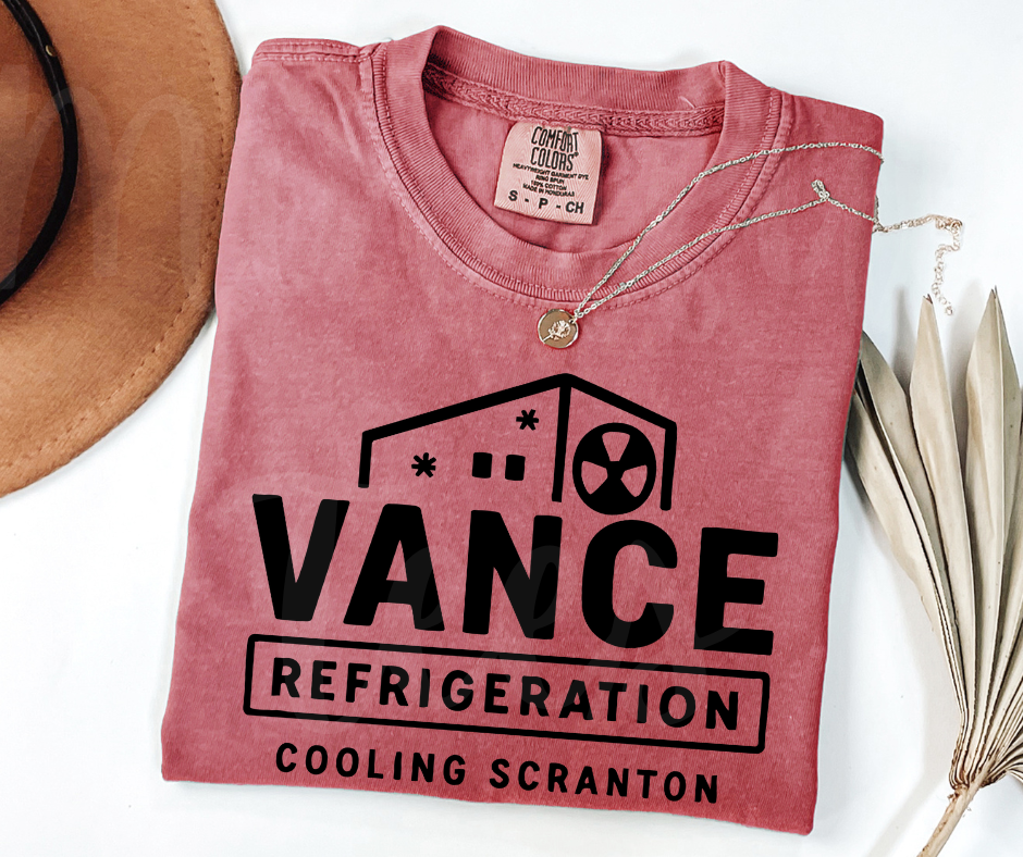 "Vance Refrigerations" Sarcastic Design The Office Inspired Unisex heavyweight t-shirt