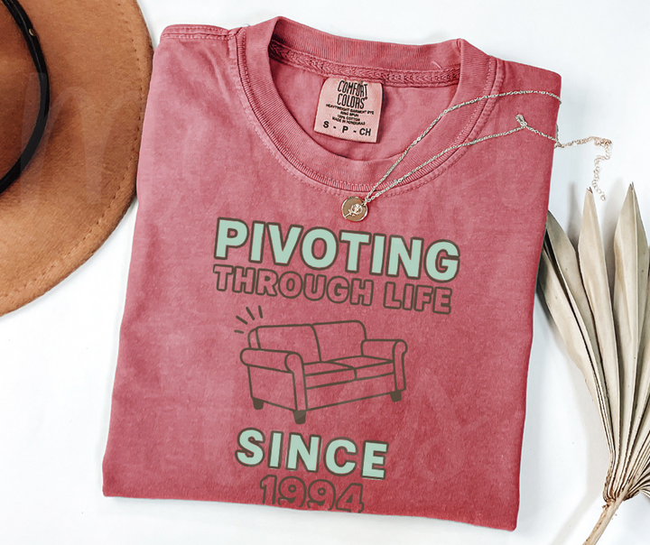 "Pivot" Sarcastic Design Friends Inspired Unisex heavyweight t-shirt