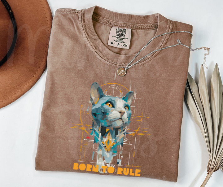"Born To Rule" Sarcastic Design Unisex heavyweight t-shirt