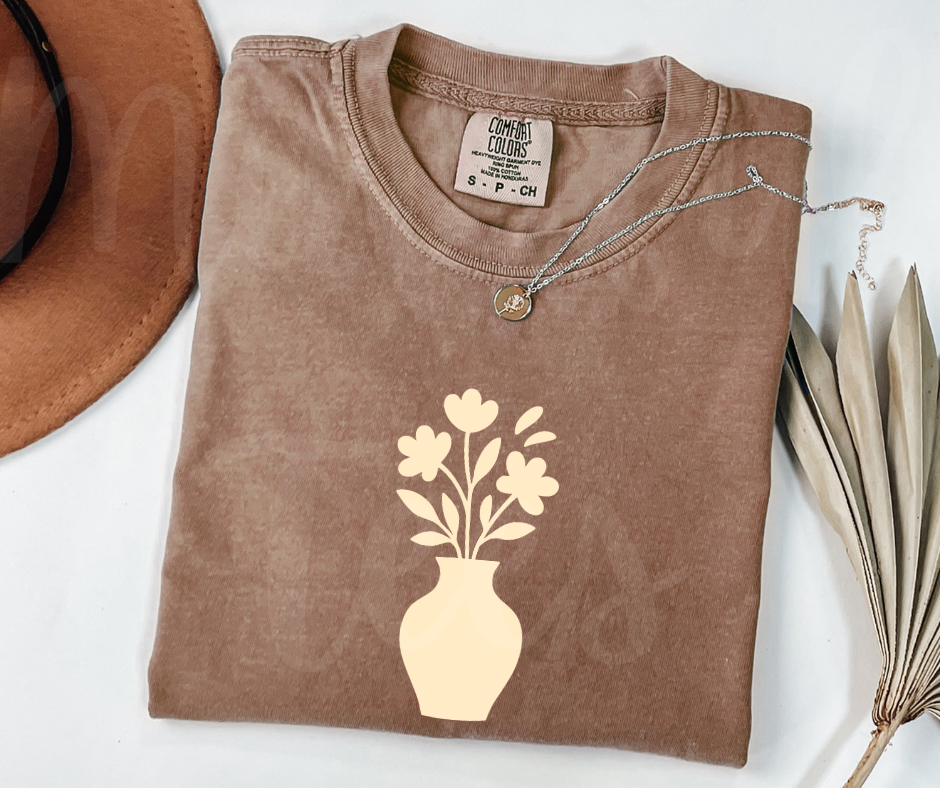 "Minimal Vase" Funny Design Pottery Clay Hobby Inspired Unisex heavyweight t-shirt