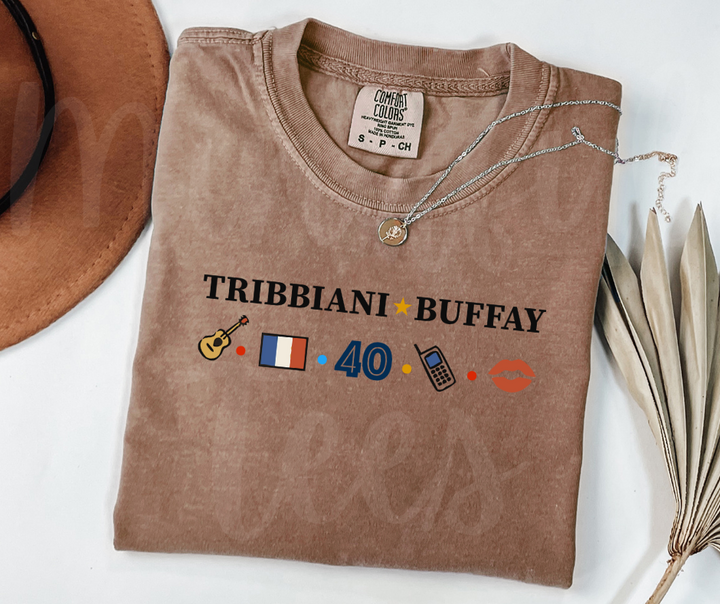 "Tribbiani-Buffay" Sarcastic Design Friends Inspired Unisex heavyweight t-shirt