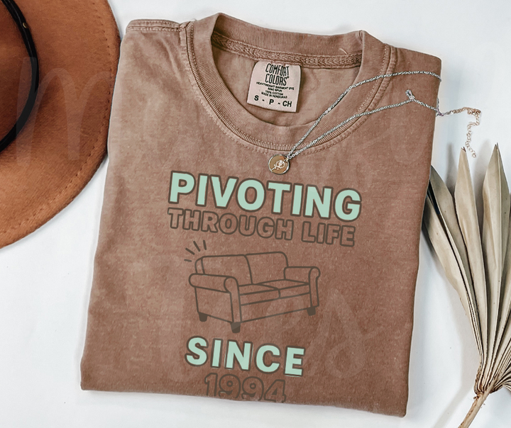 "Pivot" Sarcastic Design Friends Inspired Unisex heavyweight t-shirt