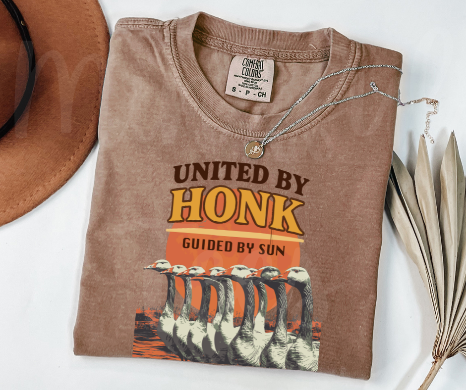 "United by Honk" Sarcastic Design Unisex heavyweight t-shirt