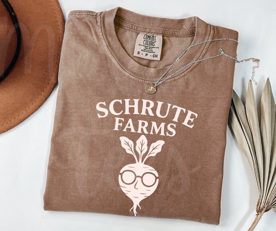 "Schrute Farms" Sarcastic Design The Office Inspired Unisex heavyweight t-shirt