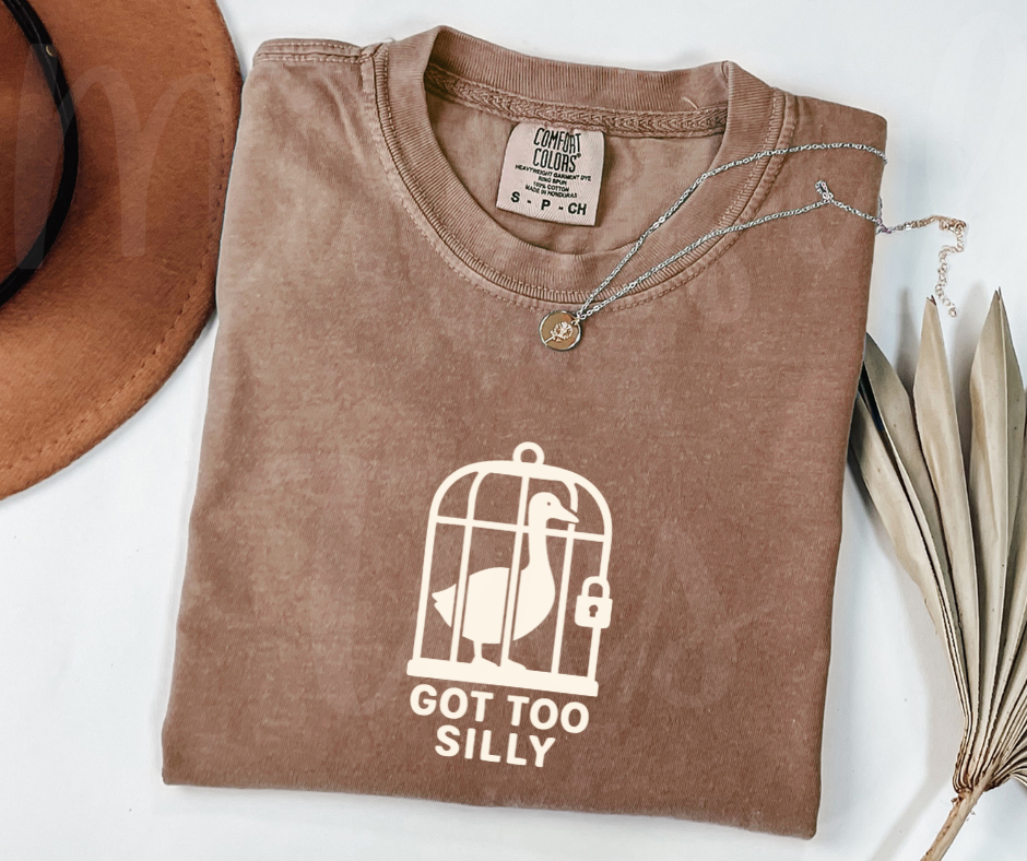 "Got Too Silly" Sarcastic Design Unisex heavyweight t-shirt