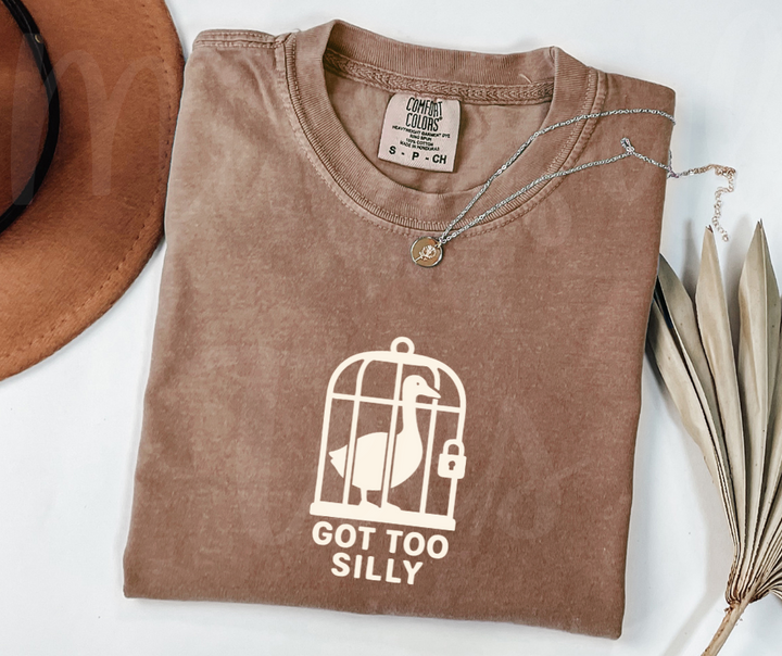 "Got Too Silly" Sarcastic Design Unisex heavyweight t-shirt
