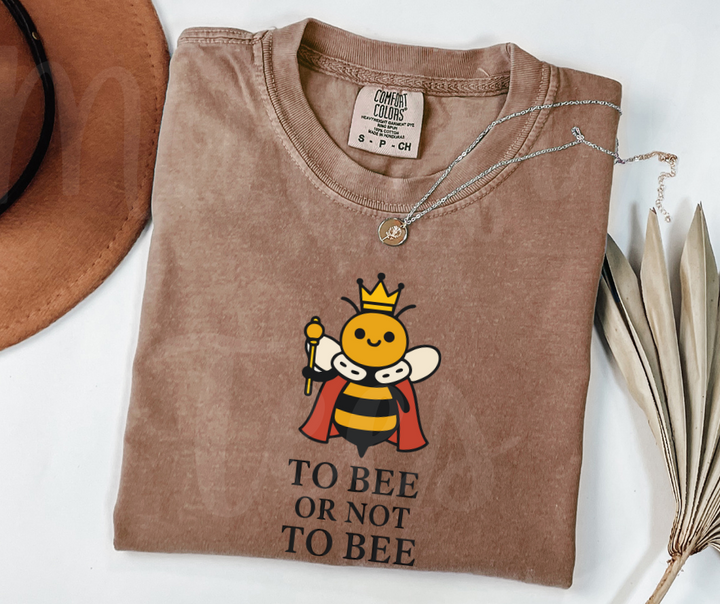 "Too Bee Or Not To Bee" Sarcastic Design Unisex heavyweight t-shirt