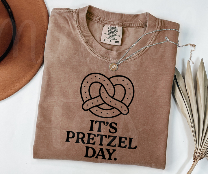"Pretzel's Day" Sarcastic Design The Office Inspired Unisex heavyweight t-shirt