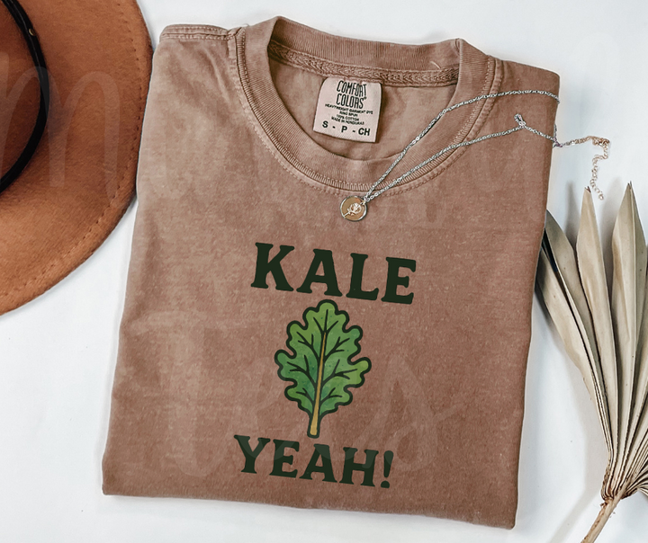 "Kale Yeah" Funny Plant Lover Tee Design Unisex heavyweight t-shirt