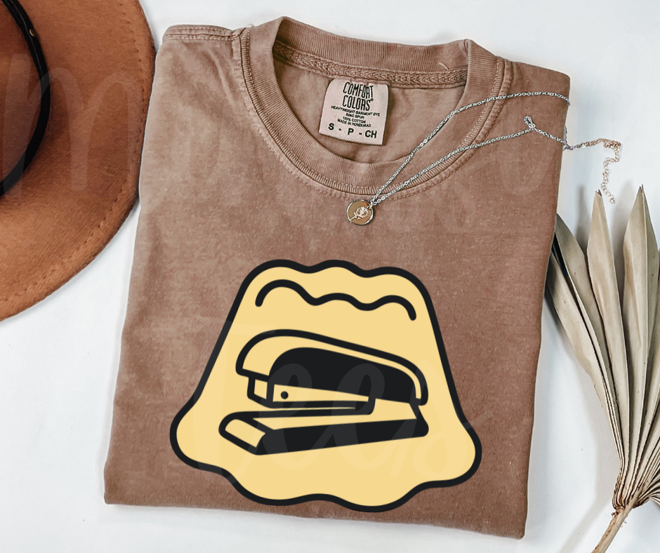"Jelly Stapler" Sarcastic Design The Office Inspired Unisex heavyweight t-shirt