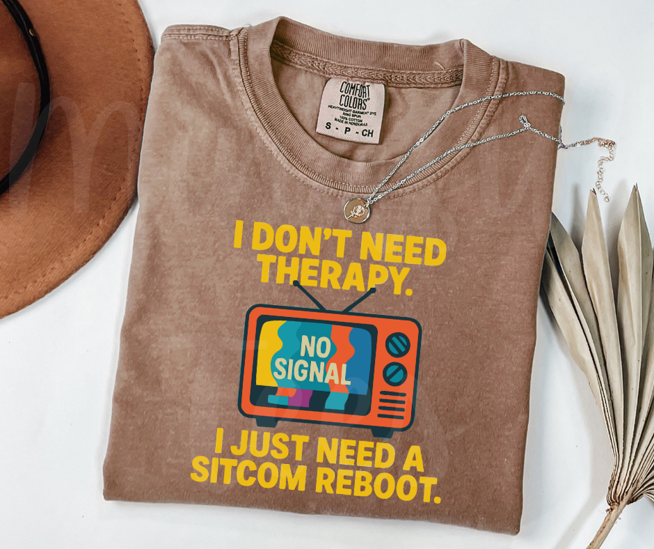 "Sitcom Reboot" Sarcastic Design Unisex heavyweight t-shirt