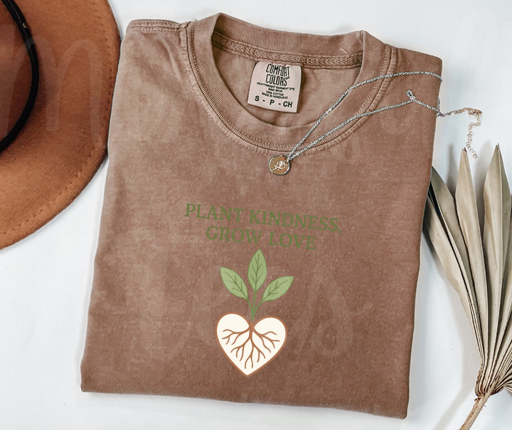 "Plant Kindness" Funny Plant Lover Tee Design Unisex heavyweight t-shirt
