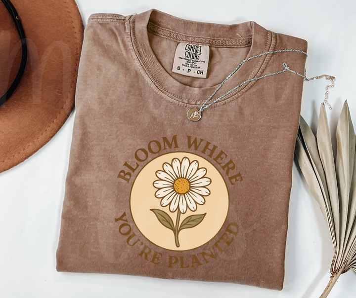 "Bloom" Funny Plant Lover Tee Design Unisex heavyweight t-shirt