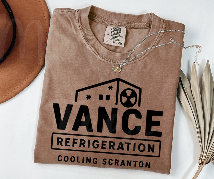 "Vance Refrigerations" Sarcastic Design The Office Inspired Unisex heavyweight t-shirt