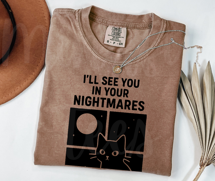 "I'll See You" Sarcastic Cat Design Unisex heavyweight t-shirt