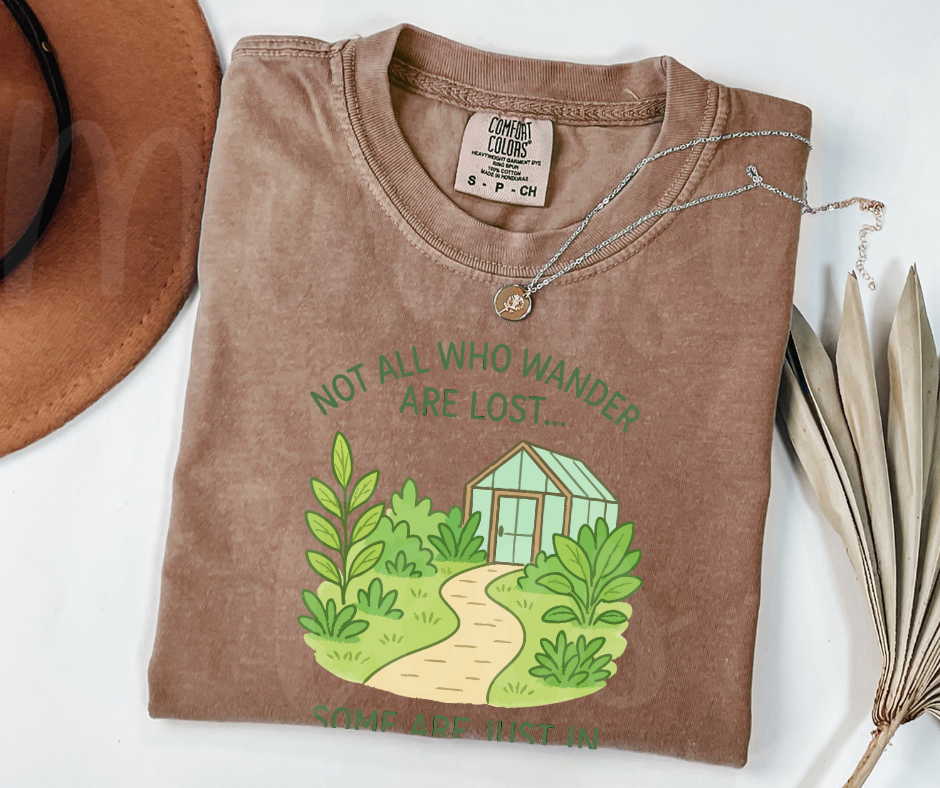 "Not Lost" Funny Plant Lover Tee Design Unisex heavyweight t-shirt