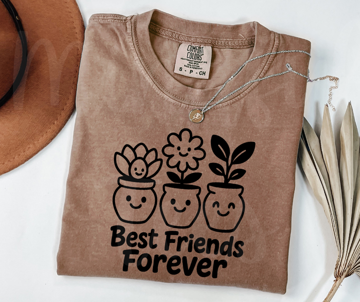 "BFFs" Funny Design Pottery Clay Hobby Inspired Unisex heavyweight t-shirt