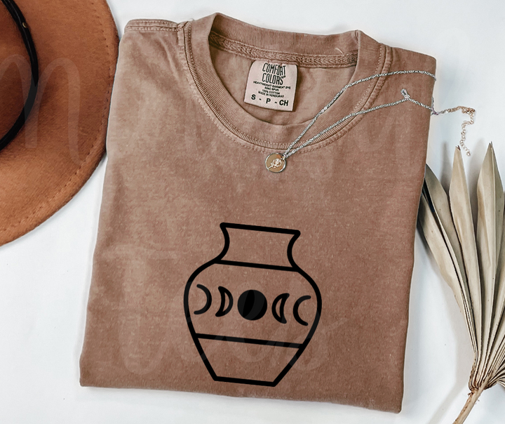 "Moon Vase" Funny Design Pottery Clay Hobby Inspired Unisex heavyweight t-shirt