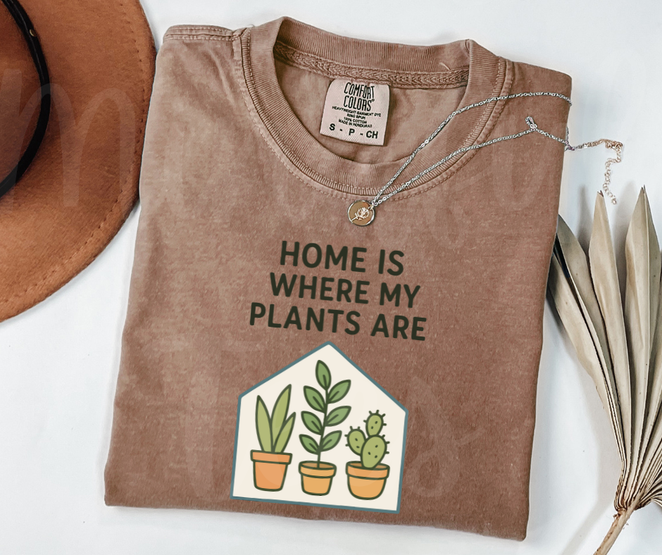 "Home" Funny Plant Lover Tee Design Unisex heavyweight t-shirt