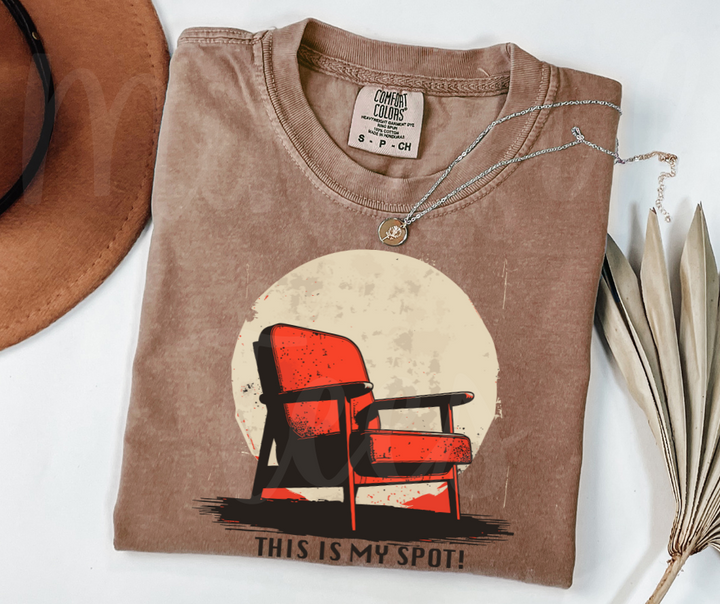 "This Is My Spot" Sarcastic Design Unisex heavyweight t-shirt