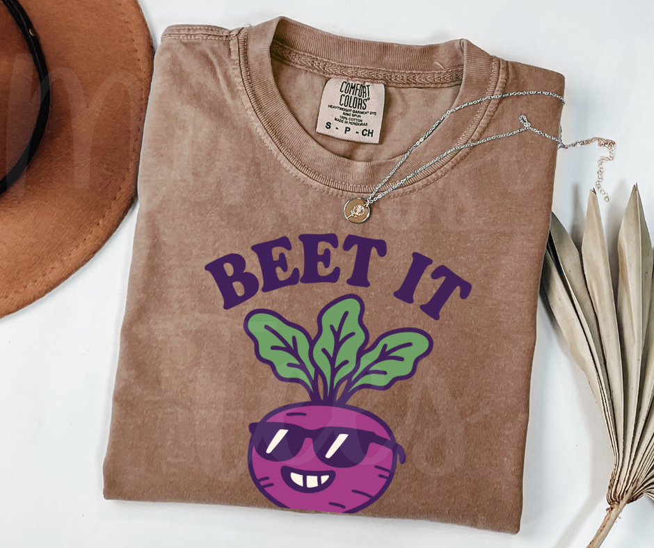 "Beet It" Funny Plant Lover Tee Design Unisex heavyweight t-shirt