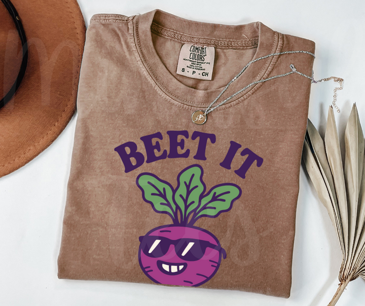 "Beet It" Funny Plant Lover Tee Design Unisex heavyweight t-shirt