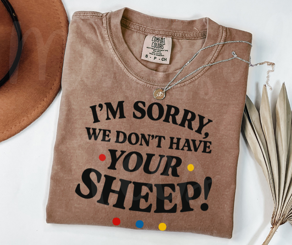 "Sheep" Sarcastic Design Friends Inspired Unisex heavyweight t-shirt