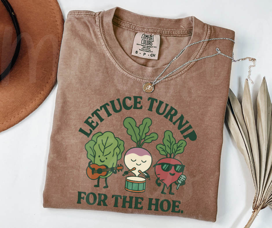 "Lettuce Turnip" Funny Plant Lover Tee Design Unisex heavyweight t-shirt