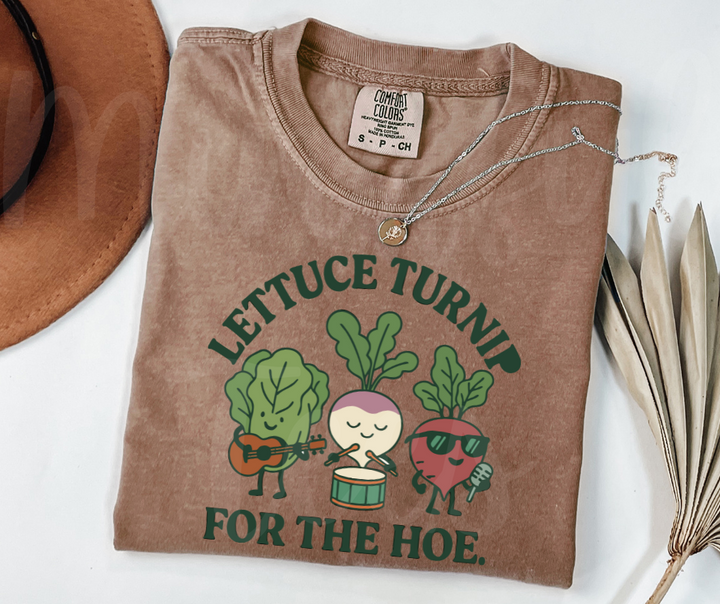 "Lettuce Turnip" Funny Plant Lover Tee Design Unisex heavyweight t-shirt