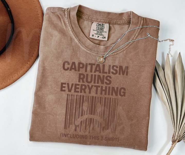 "Capitalism" Sarcastic Design Unisex heavyweight t-shirt