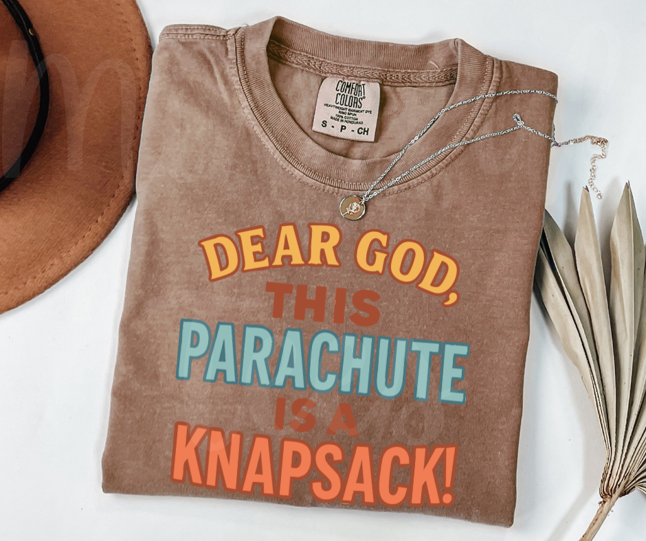 "Parachute" Sarcastic Design Friends Inspired Unisex heavyweight t-shirt
