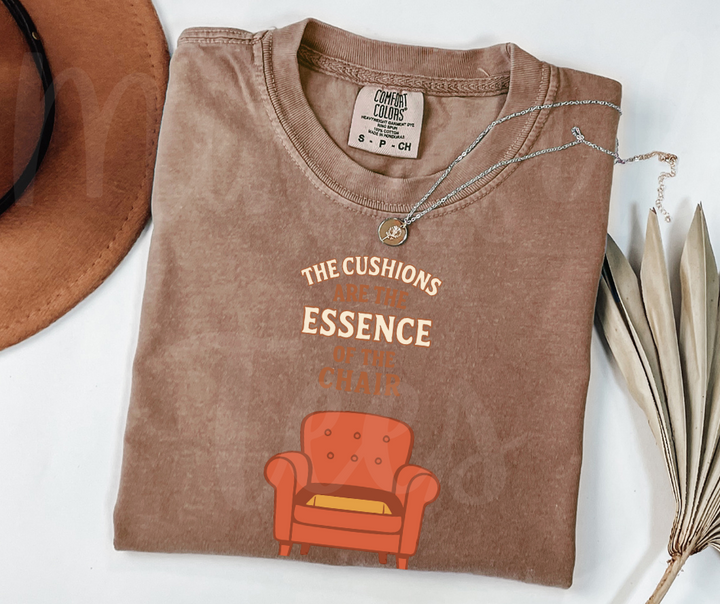 "This Cushions Are The Essence" Sarcastic Design Friends Inspired Unisex heavyweight t-shirt
