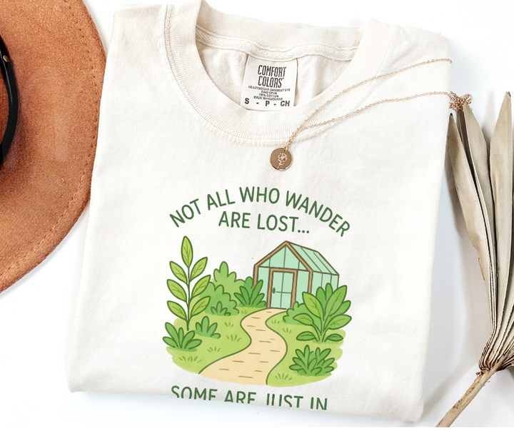 "Not Lost" Funny Plant Lover Tee Design Unisex heavyweight t-shirt