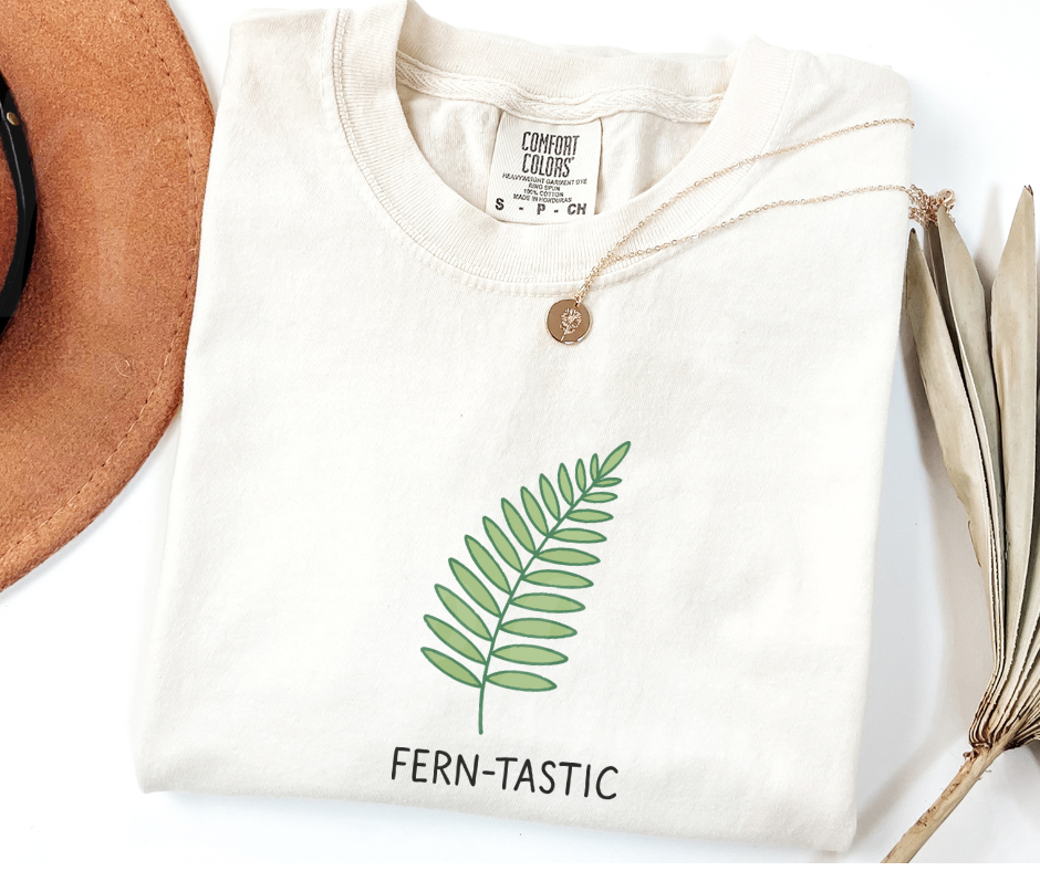 "Ferntastic" Funny Plant Lover Tee Design Unisex heavyweight t-shirt