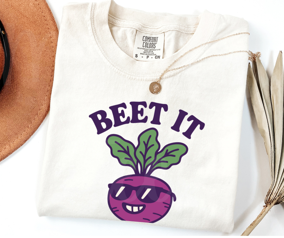 "Beet It" Funny Plant Lover Tee Design Unisex heavyweight t-shirt