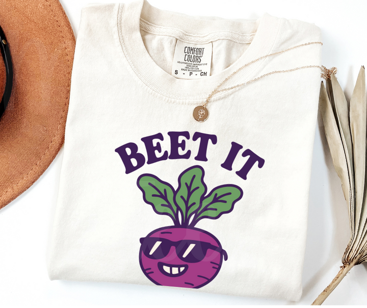"Beet It" Funny Plant Lover Tee Design Unisex heavyweight t-shirt
