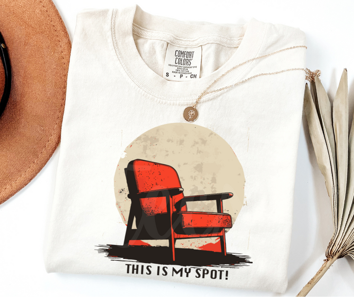 "This Is My Spot" Sarcastic Design Unisex heavyweight t-shirt