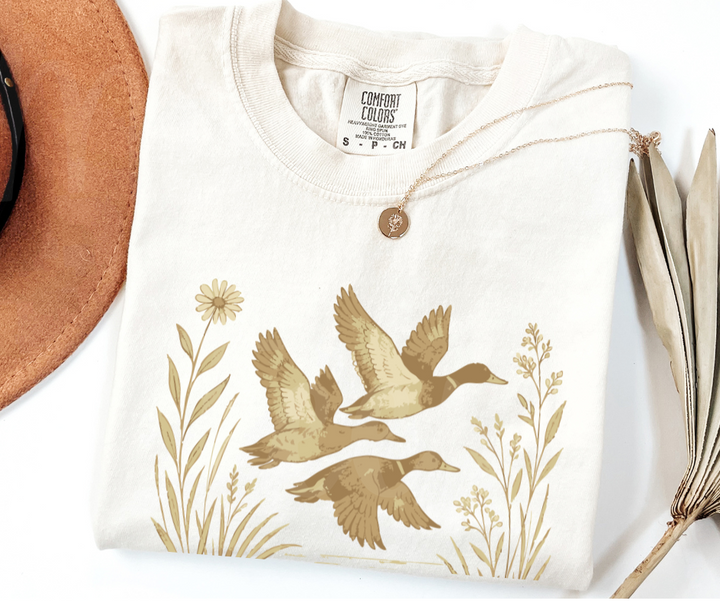 "Ducks" Birdwatching Design Birds and Nature Inspired Unisex heavyweight t-shirt