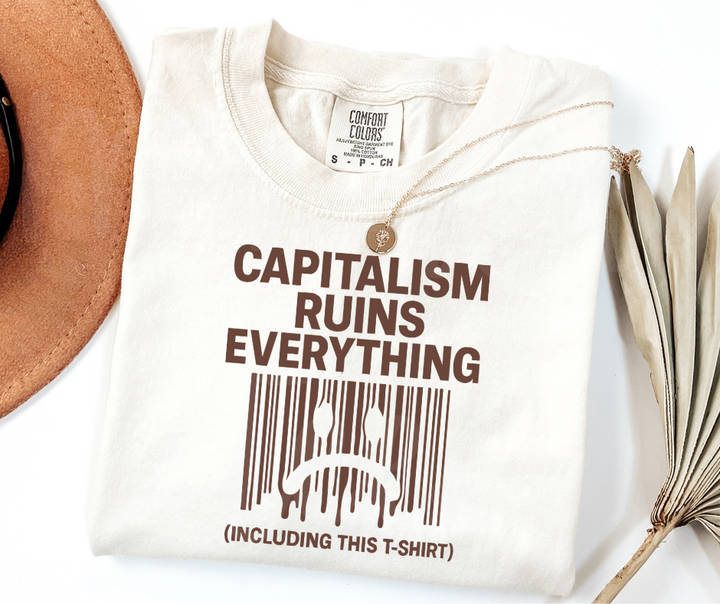 "Capitalism" Sarcastic Design Unisex heavyweight t-shirt