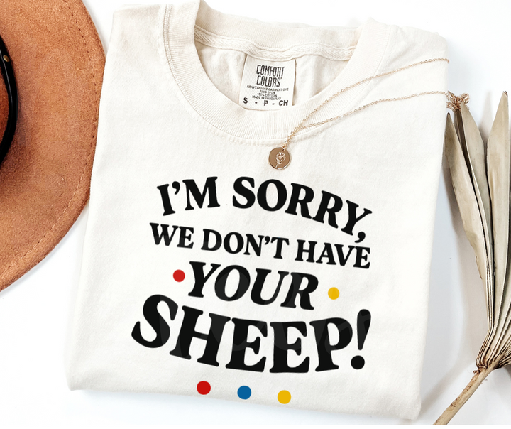 "Sheep" Sarcastic Design Friends Inspired Unisex heavyweight t-shirt
