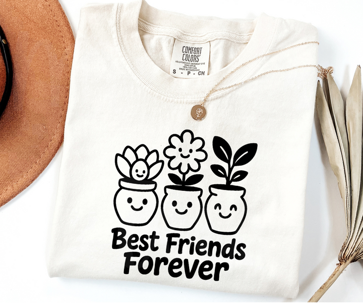 "BFFs" Funny Design Pottery Clay Hobby Inspired Unisex heavyweight t-shirt