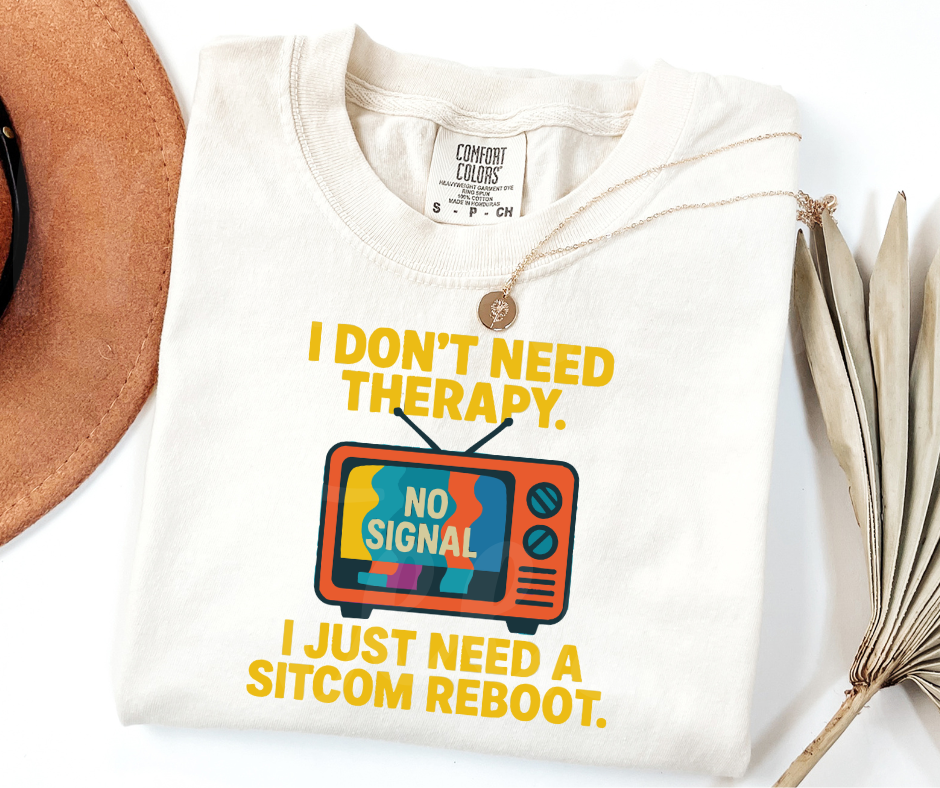 "Sitcom Reboot" Sarcastic Design Unisex heavyweight t-shirt