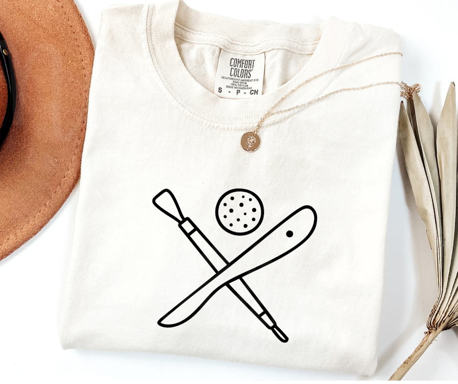 "Pottery Tools" Funny Design Pottery Clay Hobby Inspired Unisex heavyweight t-shirt