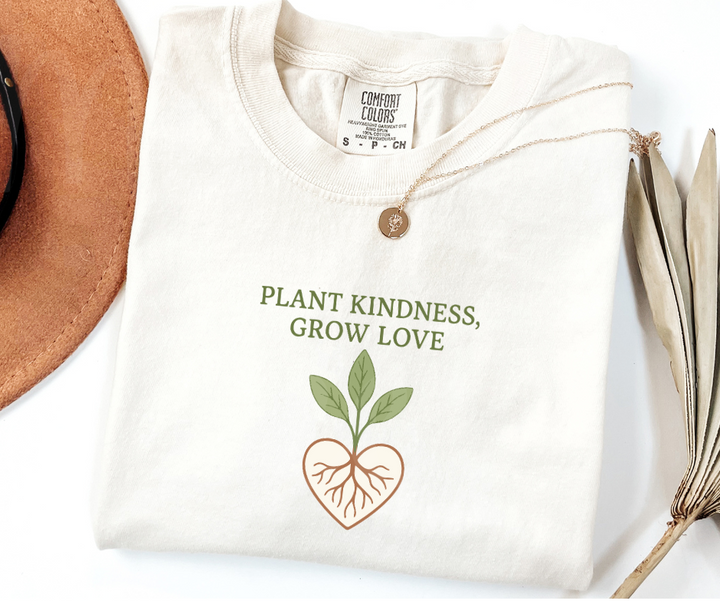"Plant Kindness" Funny Plant Lover Tee Design Unisex heavyweight t-shirt
